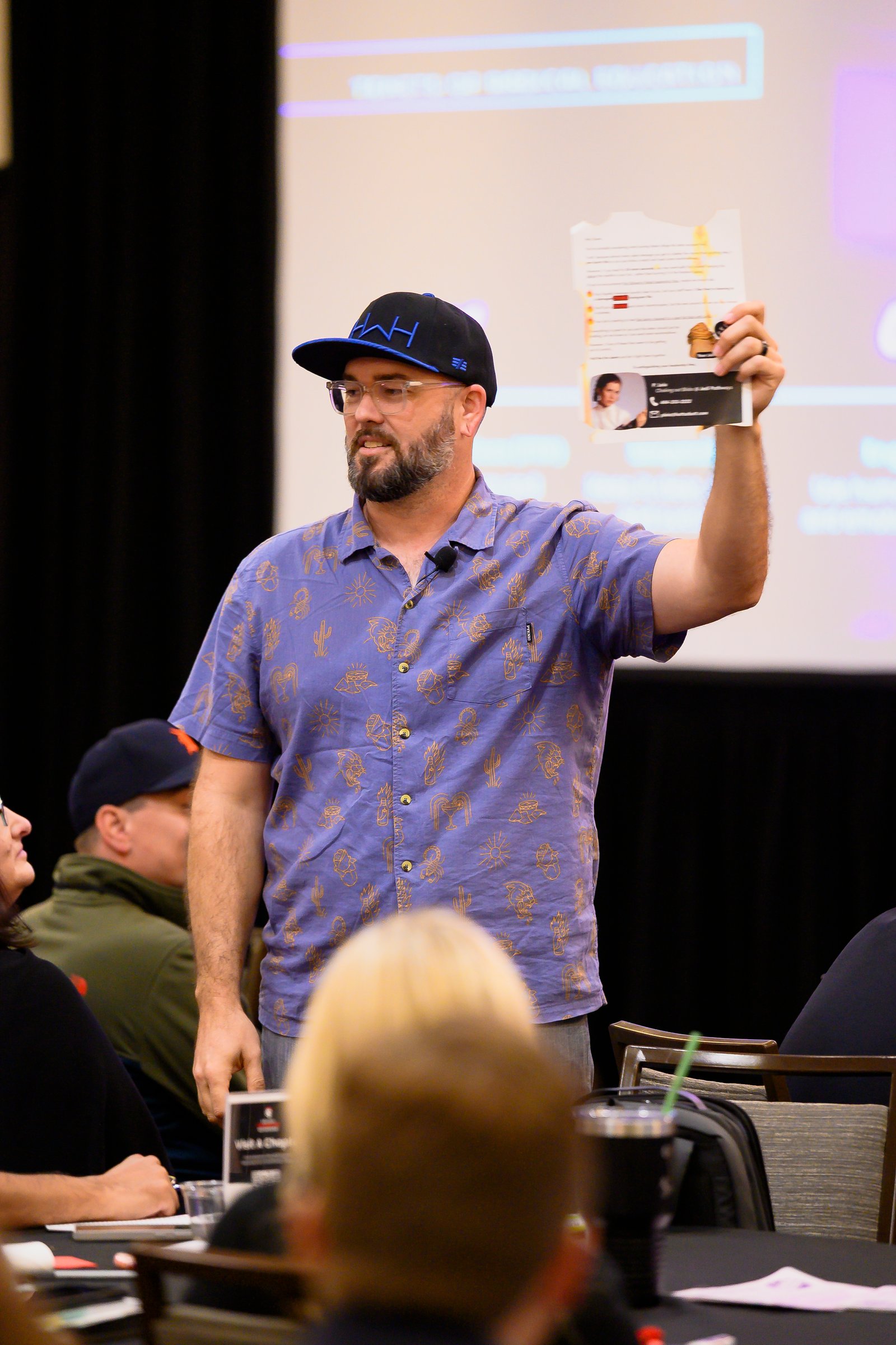 Dale Dupree working the room at BABS 2025